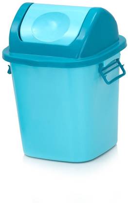 PRAGATI SALES Square Dustbin For Home 12 Ltr. (Blue) PP (Polypropylene) Dustbin