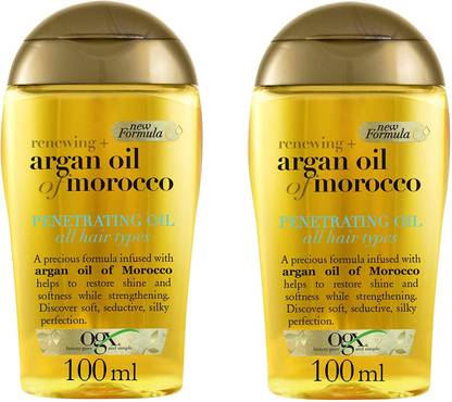ogx Renewing Argan oil of Morocco Penetrating Oil Combo Pack , with argan oil for soft, seductive, silky perfection hair 100ml Hair Oil