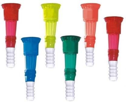 VLNN Pipe Plastic Connector PVC Jointer Hose Fast Fitting, for Water tap Joint 1/2 Inch (Set 6) (Multicolor) Hose Pipe