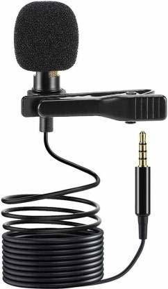 IC PLUS Collar Mic 3.5mm Clip-on Mini Lapel Lavalier Microphone for ALL MOBILE Device (Black LAVALIERE MICROPHONE