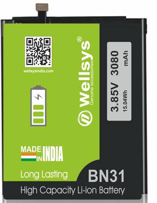 WELLSYS Mobile Battery For  Xiaomi Xiaomi Mi Redmi Y1 BN31