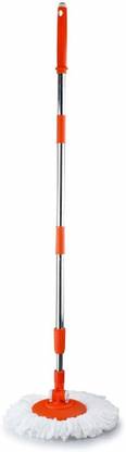 Vaishali Enterprise 360 Degree Stick Rod only, mop Stick Floor Cleaning (108 cm) Orange (Color Depends on Availability) Mop Set