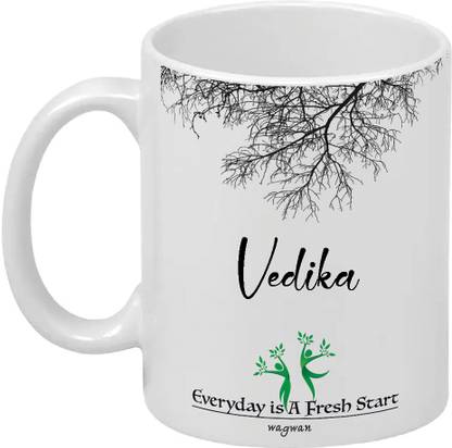 Wagwanfly Vedika Printed Gift For Brother Sister Girlfriend Boyfriend Husband Wife On Special Birthday MF-764 Ceramic Coffee Mug