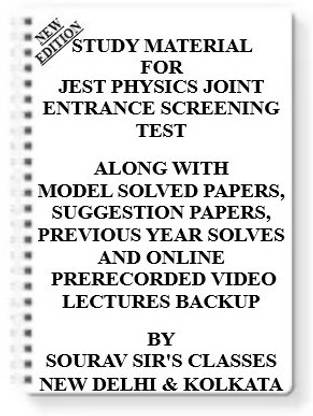 Study Notes Material On Jest Physics Joint Entrance Screening Test [ Pack Of 4 Books ] With Model Question Papers Topicwise Analysis Mcq Questions