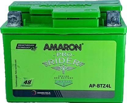 amaron BT-Z4L VRLA MAINTENANCE FREE BATTERY 4 Ah Battery for Bike