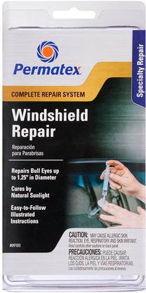 Permatex 16067 Bullseye Windshield Repair Kit.025 oz. Syringe Windshield Repair Kit