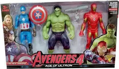 Toykit Super Hero Team Avengers Age Of Ultron Set of 3 (Multicolor) (Multicolor)