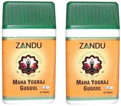 ZANDU Maha Yograj Guggulu 40 tabs each( pack of 2 )