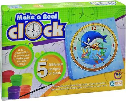 Ekta Toys MAKE A REAL CLOCK Party & Fun Board Game
