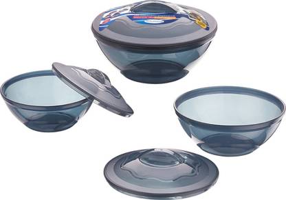 Primeway Microwave Cookware Pack of 3 Serve Casserole Set
