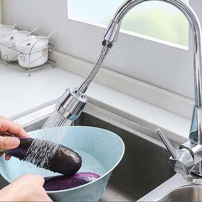 SupR Water Tap Extension 360° Rotation Adjustable Faucet Extender For Kitchen Bathroom Accessories Extender Faucet grifo 360 tactico Flexible 360 Degree Rotating 2 Modes Water Saving Faucet |Faucet for Kitchen Sink |Water Faucet Sprayer | Flexible Tap Extension for Kitchen Sink Nozzle Cock Faucet (Wall Mount Installation Type) Faucet Nozzle