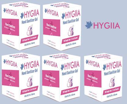 HYGIIA 5x50px1.5ml Hand Sanitizer Box