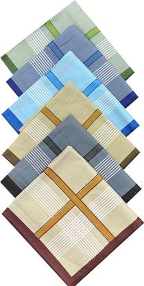 ISMIL Omega Parker 100% cotton handkercheif for men ["Multicolor"] Handkerchief