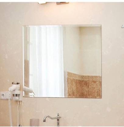 ABOLI Frameless 18x18 Square Babbling Mirror Bathroom Mirror