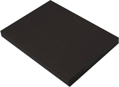 KRASHTIC A3 Size Black Sheet For Scrapbooking Art and Craft School Project Set of 20 Plain A3 210 gsm Coloured Paper