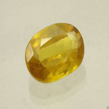 Gems Jewels Online Gems Jewels Online Loose 7.25 Carat Certified Natural Ceylon Sri Lanka Yellow Sapphire – Pukjraj Stone Sapphire Stone