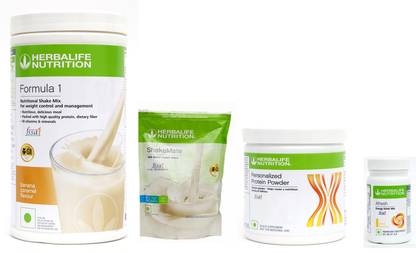HERBALIFE Formula 1 Banana and Shake mate And Protein 200 And Afresh Lemon For Weight loose Plant-Based Protein