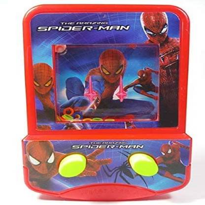 BBS DEAL Ring Toss Water Game for Kids Spiderman Water Console Handheld Game Toy for Kids/Children/Boys-Pack of 1 Pcs