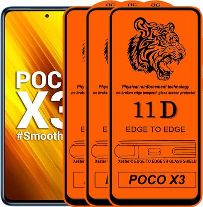 Xester Edge To Edge Tempered Glass for POCO X3