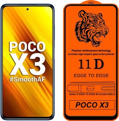 Xester Edge To Edge Tempered Glass for POCO X3