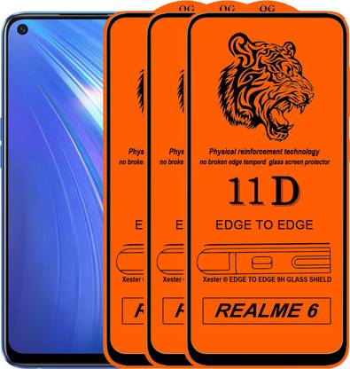 Rofix star Edge To Edge Tempered Glass for Realme 6