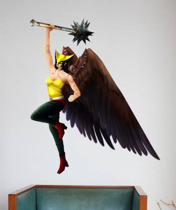 balkrishna wall stickers 60 cm Batgirl 3d wall sticker Size-37x45 cm252 Self Adhesive Sticker