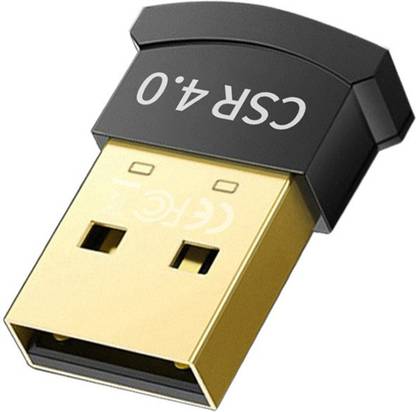 HL टेक्नोलॉजी USB Bluetooth Adapter for PC 4.0 Bluetooth Dongle Receiver Support Windows 10/8.1/8/7/XP for Desktop, Laptop, Mouse, Keyboard, Printers, Headsets, Speakers, PS4/ Xbox Controllers USB एडाप्टर