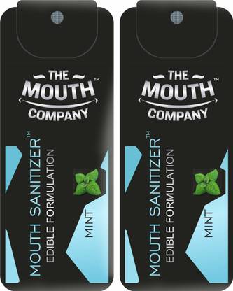 The Mouth Company Mouth Sanitizer, Alcohol Free Breath Freshener 20ml (10ml Each) Spray
