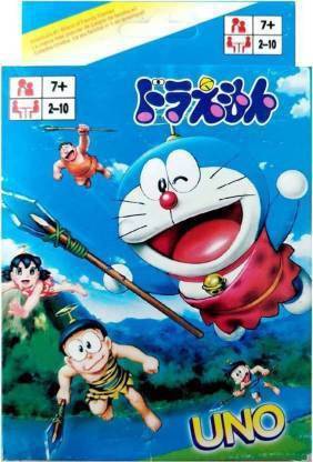 JD TOYS DORAEMON UNO FAMILY CARD GAME COMPLETE PACK 108 card (PACK OF 1) ( MULTICOLOR )