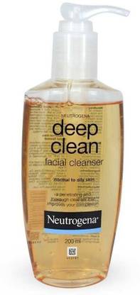 NEUTROGENA Deep Clean Facial Cleanser Pack of 1 Face Wash