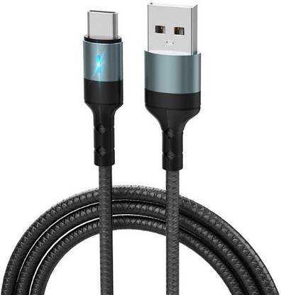 SS Power+ USB Type C Cable 2 A 1.2 m 5A USB Type C Fast Charging cable Smart Power off Data Cable Fast Charger Cable