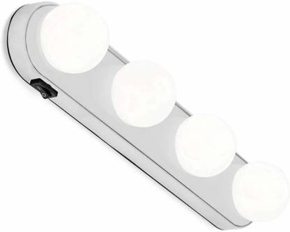 SEASPIRIT Glow Light LED Mirror Lights For Make Up Room and Bathroom Mirror Studio Glow Light |Cordless 4 LED Bulbs Studio Glow Vanity Make Up Light 0 hrs Bulb Emergency Light