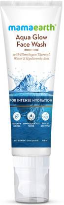 Mamaearth Aqua Glow  With Himalayan Thermal Water and Hyaluronic Acid for Intense Hydration Face Wash