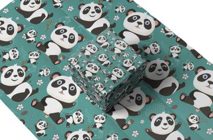 Spx Eco Friendly Gift Wrapping Paper 27x19 Panda Glossy Paper Gift Wrapper