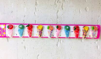 Magnum Store Magnum Rattle Glitter Rainbow Hair clip set o 10 , Tic Tac Clip