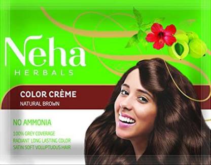 neha herbal Natural Brown hair color , Natural Brown