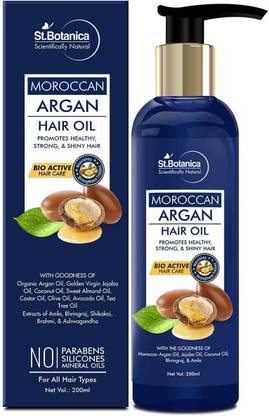 St.Botanica Moroccan Argan Hair Oil (With Pure Argan, Jojoba, Almond, Castor, Olive, Avocado, Rosemary Oils) Hair Oil