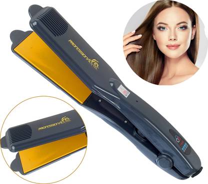 Professional Hair Straightener With 4 X Protection Coating Gold Women's Straightening Machine for Hair Saloon 4 X Protection Gold Coating Electric Hair Styler Corded Electric Hair Styler Hair Straightener Hair Curler