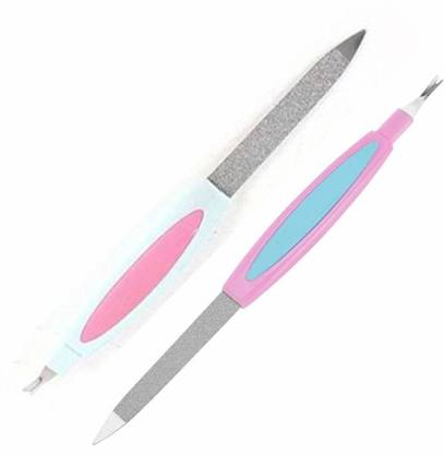 angelie 2 Cuticle Trimmer Cutter & Filer Parlor and Salon Use For Girls , Woman