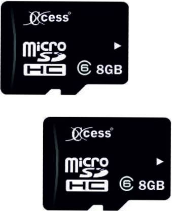 XCCESS 8 GB SD Card Class 10 40 MB/s Memory Card, Magnet proof, 40 20 MBPS speed, X-ray proof, Pack of 2 Set Ultra 8 GB MicroSD Card Class 10 40 MB/s  Memory Card Compatible with Mobile