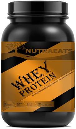NutraEats Nutrition Protein Plus Body Building Gym Supplement Vanilla Whey Protein Powder DSD5079 Pro Whey Protein