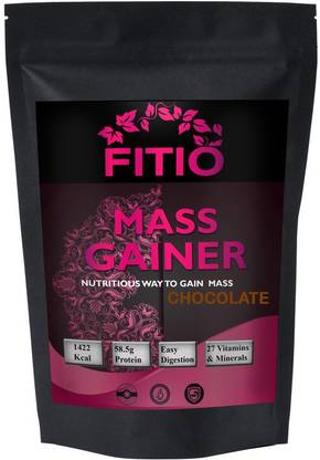 FITIO Real Mass Gainer Weight Gainers/Mass Gainers (Chocolate) MW749 Weight Gainers/Mass Gainers