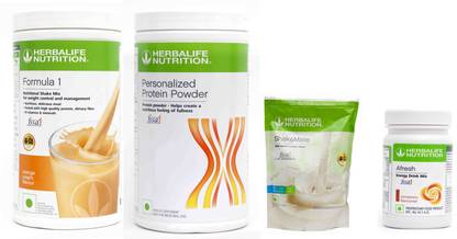 HERBALIFE Formula 1 Orange and Protein 400 And Shake Mate And Afresh Cinnamon. Protein Shake