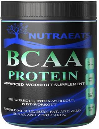 NutraEats Real BCAA 100% Micronized Vegan, Muscle Recovery & Endurance BCAA B86 BCAA
