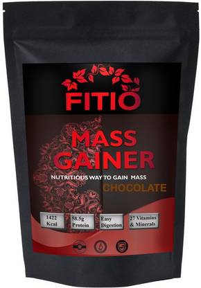 FITIO Real Mass Gainer Weight Gainers/Mass Gainers (Chocolate) MW763 Weight Gainers/Mass Gainers