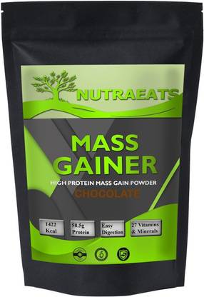 NutraEats Real Mass Gainer Weight Gainers/Mass Gainers (Chocolate) MW727 Weight Gainers/Mass Gainers