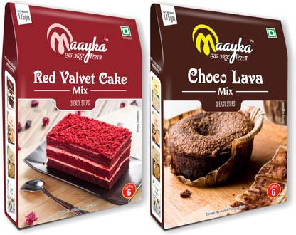 Maayka - Ek Atoot Rishta Choco Lava & Red Velvet Cake Mix 175gm + 175gm 350 g