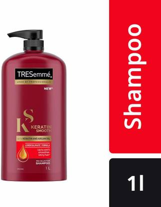 TRESemme Keratin Smooth Shampoo,With Keratin And Argan Oil For Straighter, Smoother And Shinier Hair, 1 Ltr