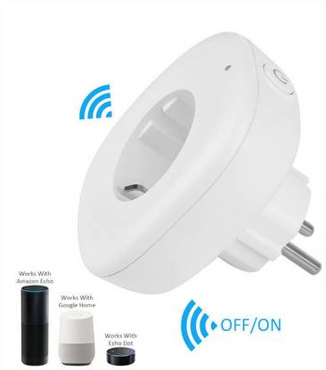 GLE WiFi Socket Plug Wireless Remote Control compatible with Alexa & Gooogle Home Smart Home Automation support IOS Android Smart Switch
