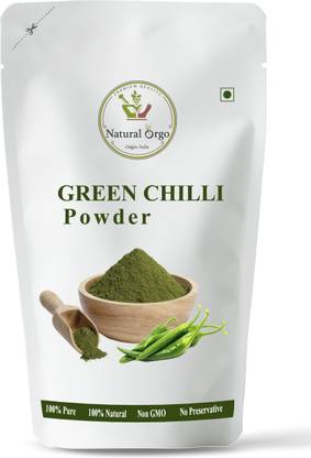 NATURAL ORGO GREEN CHILLI POWDER - 100 GM